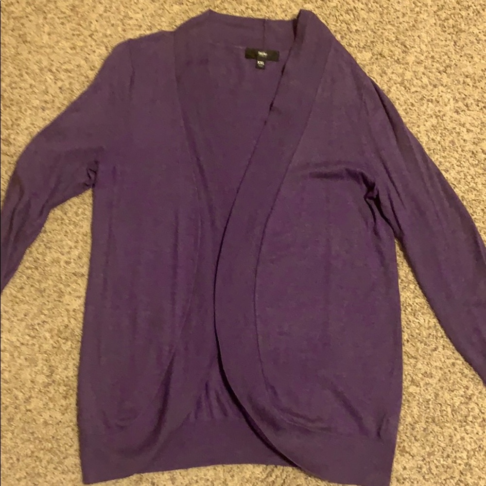 Purple Mossimo cardigan size XXL